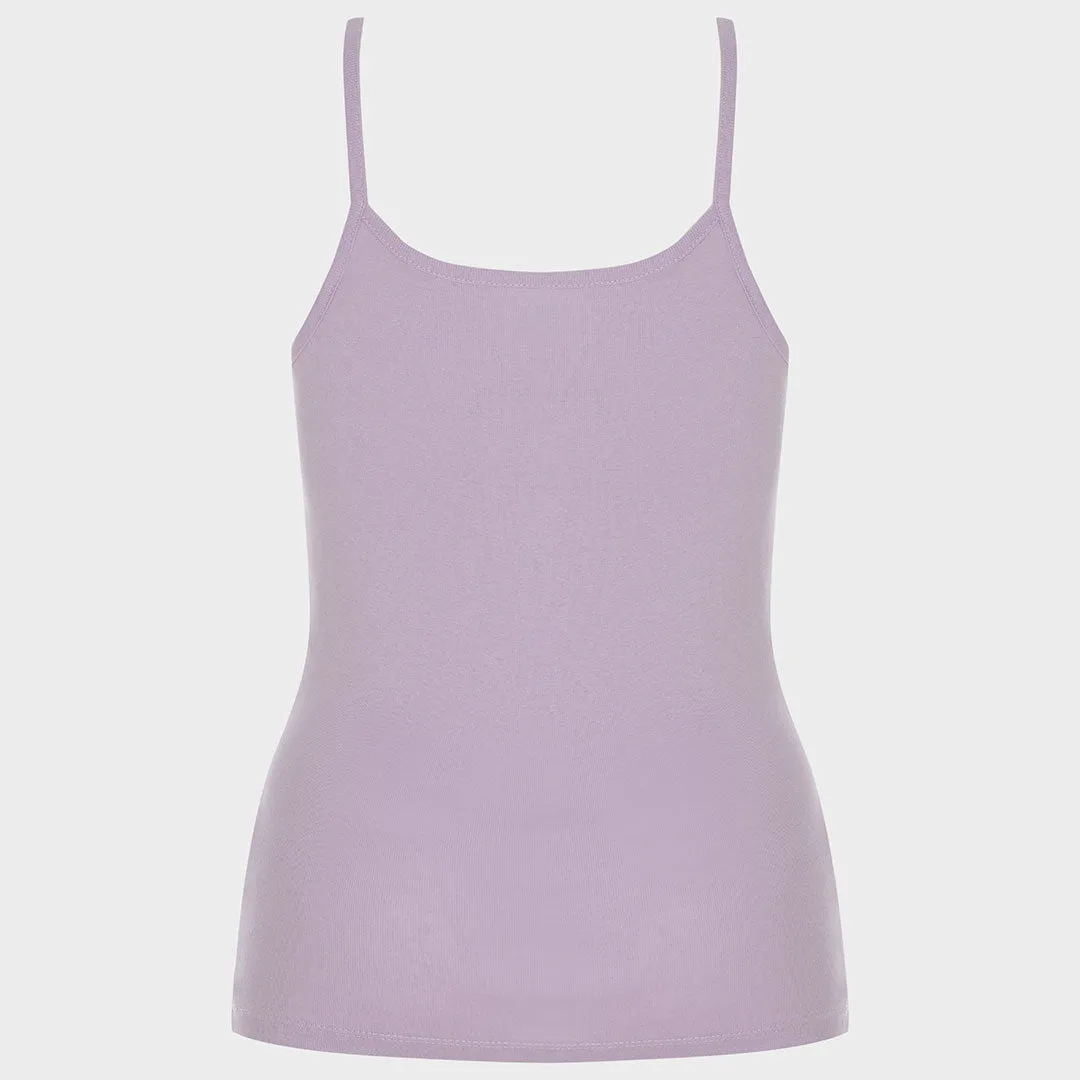 Ladies Essential Spaghetti Vest Lavender