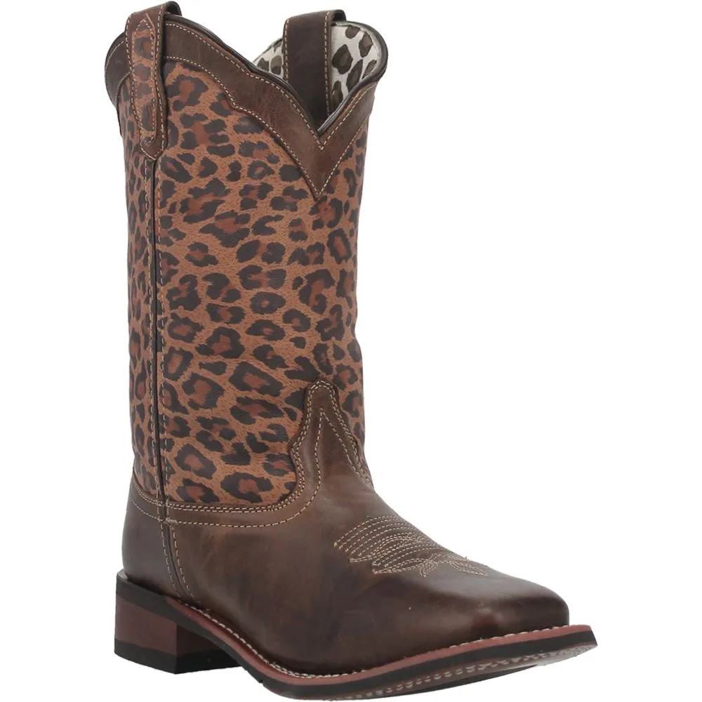 'Laredo' Women's 11 Astras Western Square Toe - Tan / Multi