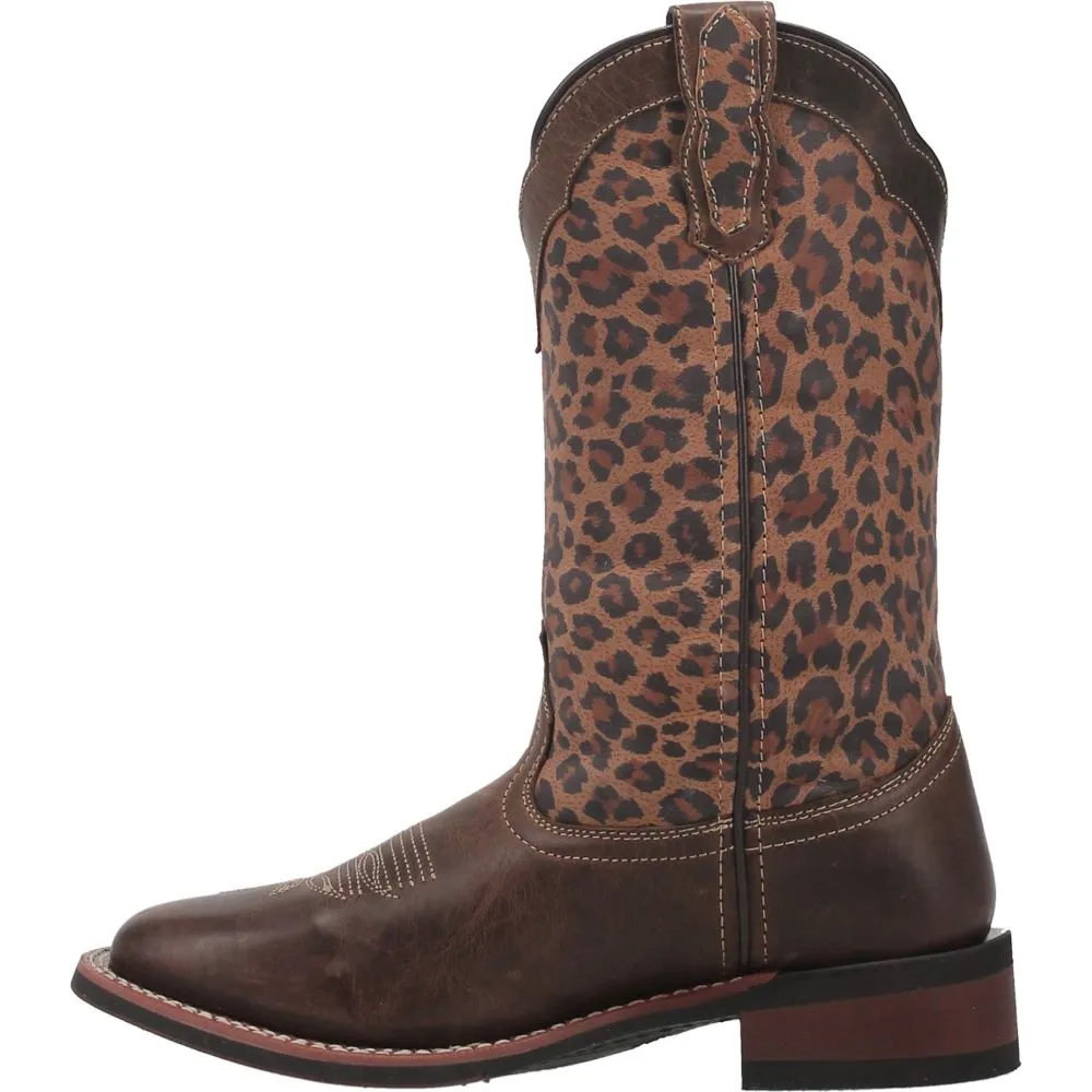 'Laredo' Women's 11 Astras Western Square Toe - Tan / Multi