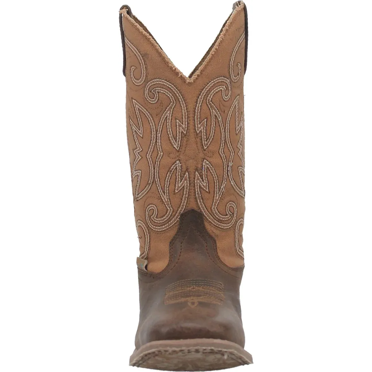 'Laredo' Women's 11 Caney Western Square Toe - Brown / Tan