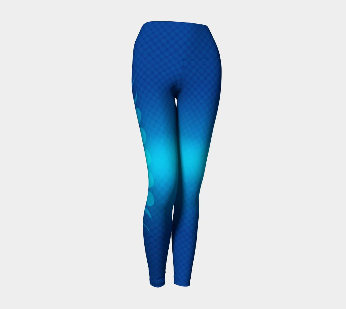 Lunar Blue Yoga Leggings