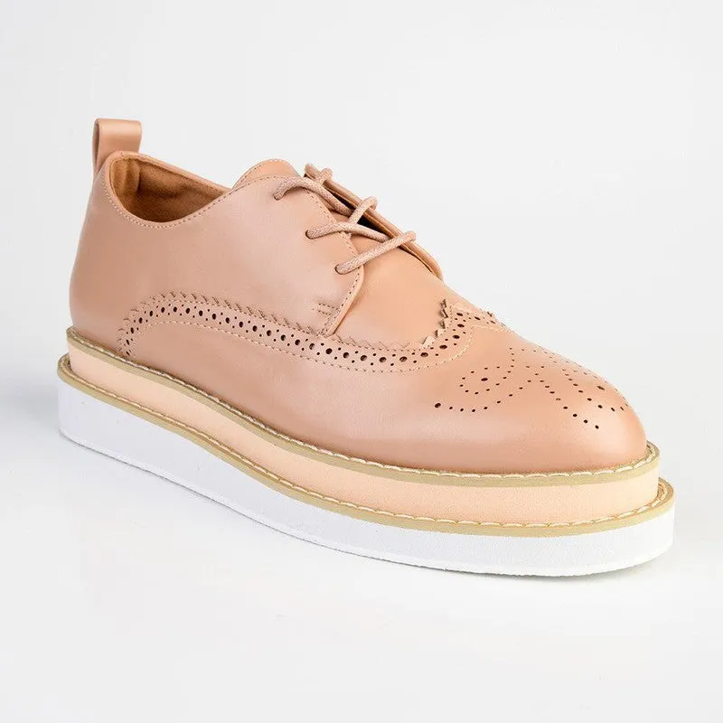 Nude Madison Maya 2 Lace-Up Brogues for Women - Stylish & Comfortable Footwear