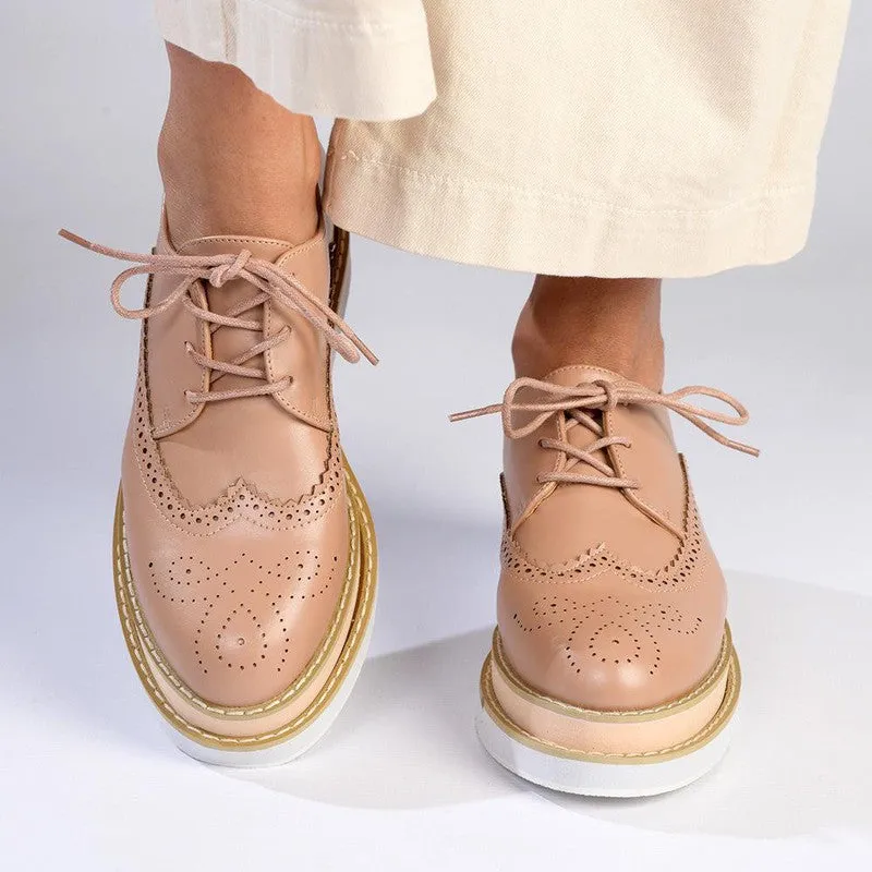 Nude Madison Maya 2 Lace-Up Brogues for Women - Stylish & Comfortable Footwear