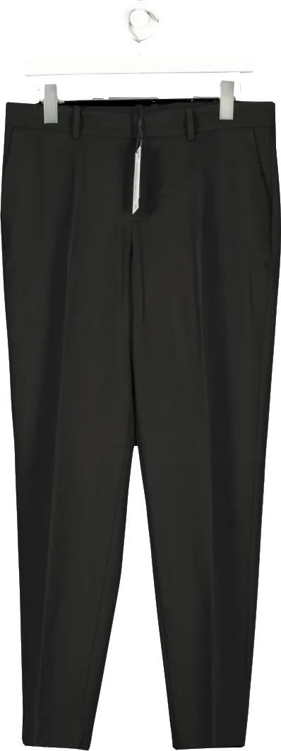 MANGO Black Straight Suit Trousers BNWT UK 10