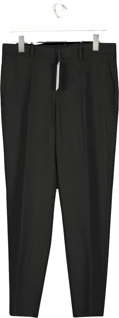 MANGO Black Straight Suit Trousers BNWT UK 10