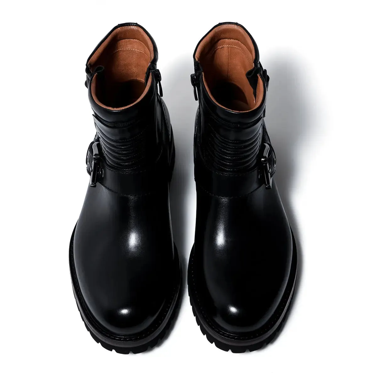 Man's Soft Leather Boots 528H05