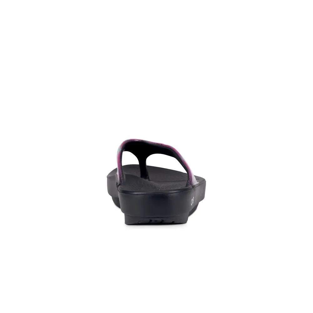 'OOFOS' Women's OOlala Luxe Thong - Magenta Sky