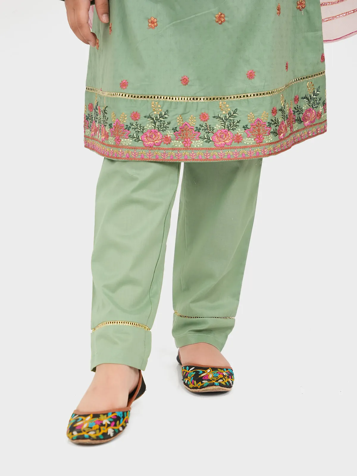 "AHIT" Formal Lawn Three Piece Suit