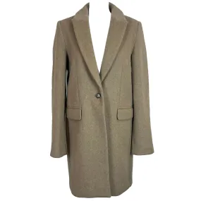 Reformation Beige Wool Mix OverCoat S/M