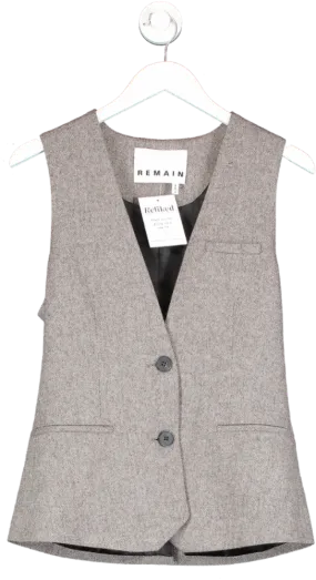 Remain Birger Christensen Brown Masja Vest UK 8