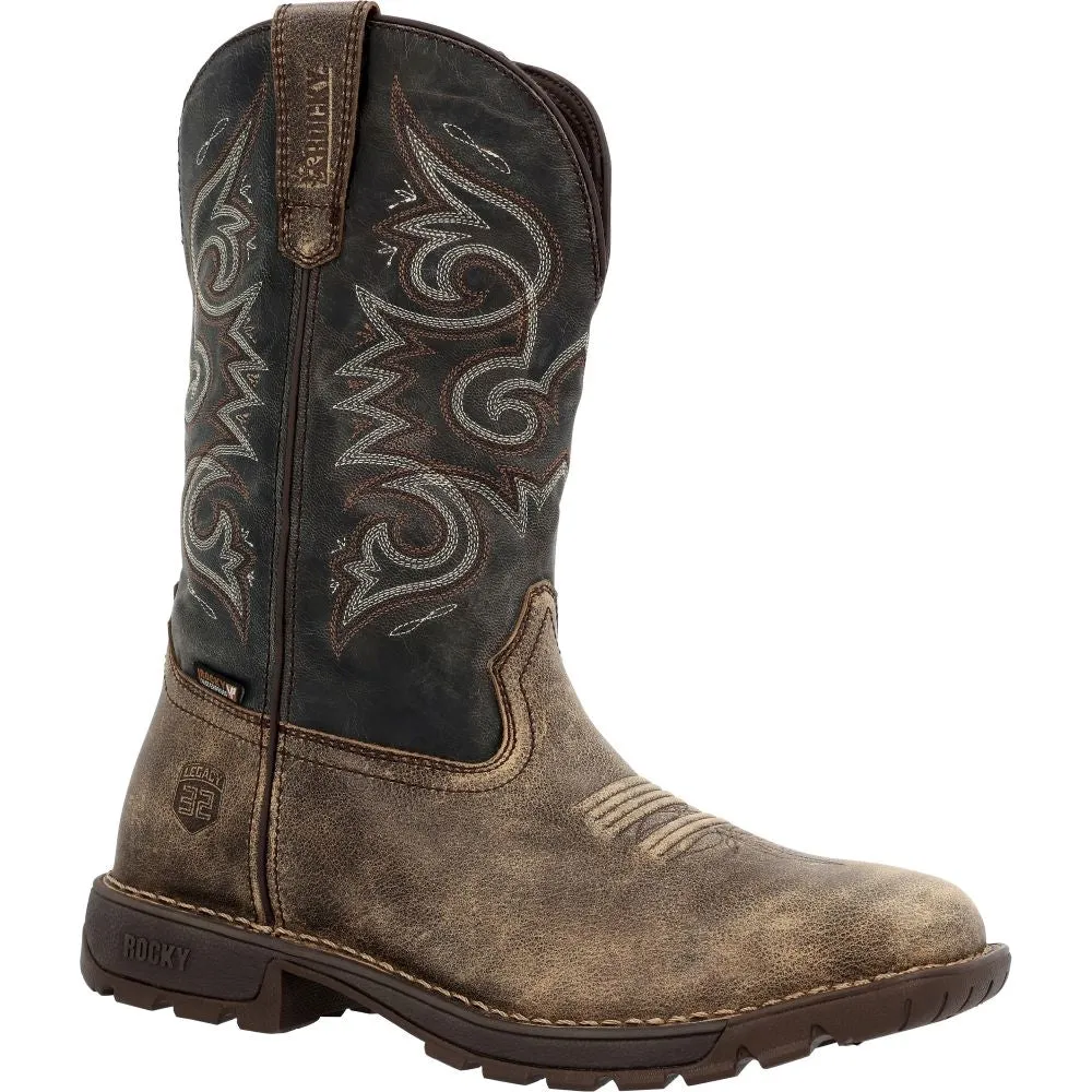 'Rocky' Men's 11" Legacy 32 EH WP Western Square Toe - Brown