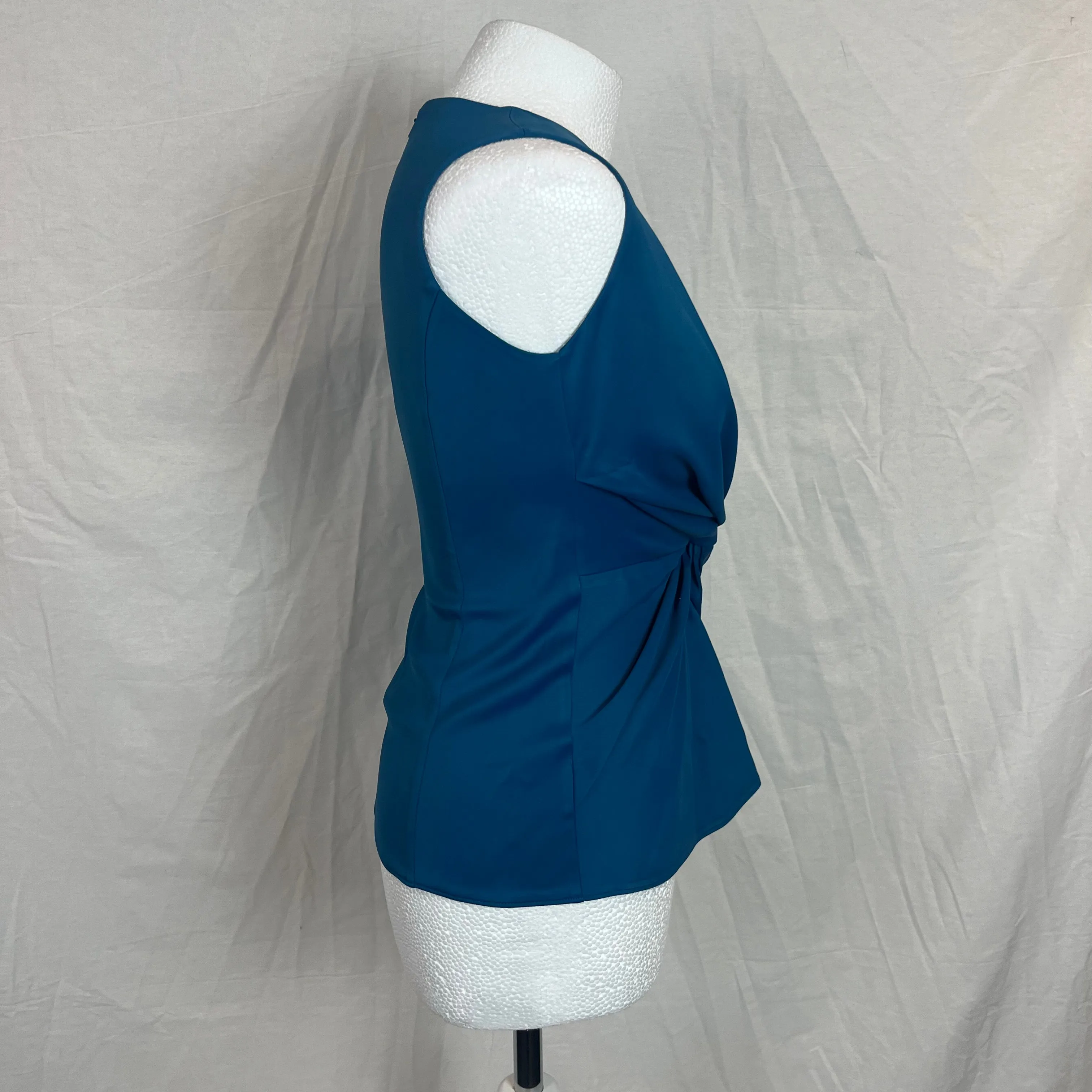 Safiyaa Blue Satin Twist Vest XS/S