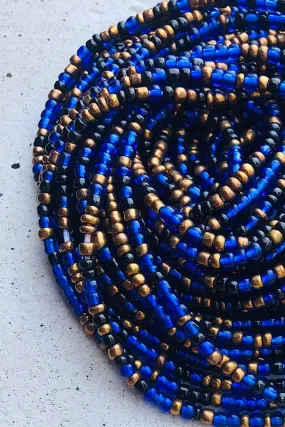 Sierra Blue and Bronze Waist Beads