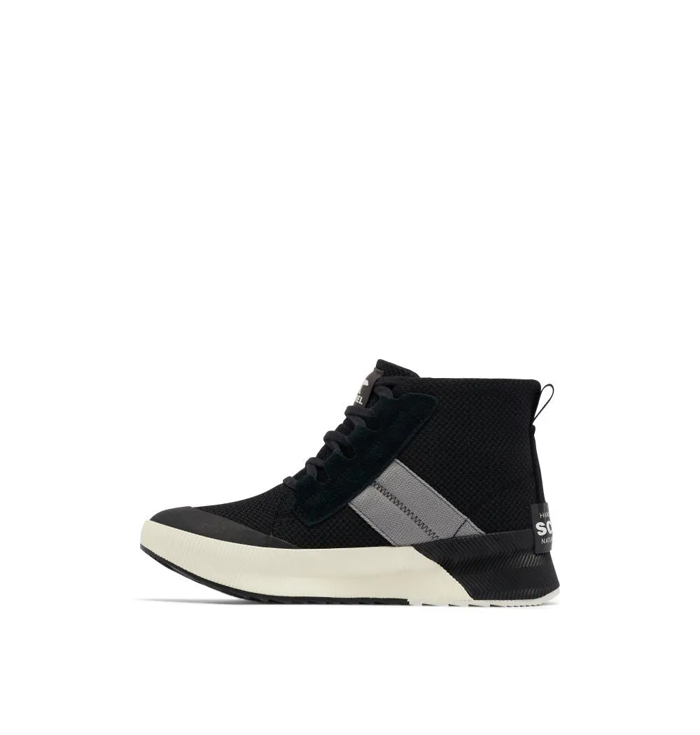 'Sorel' Women's Out 'N About III WP Mid Sneaker - Black / Sea Salt