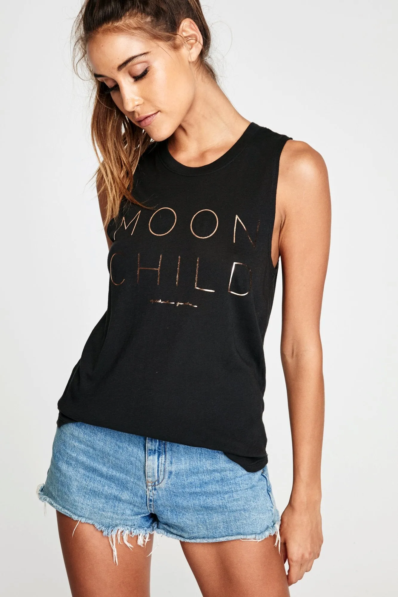 Spiritual Gangster Moon Child Muscle Tank