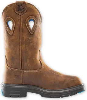 'Steel Blue' Men's 11 Blue Heeler Int. MetGuard EH WP Steel Toe - Brown