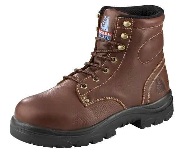 'Steel Blue' Men's 6" Argyle EH Steel Toe - Brown / Oak