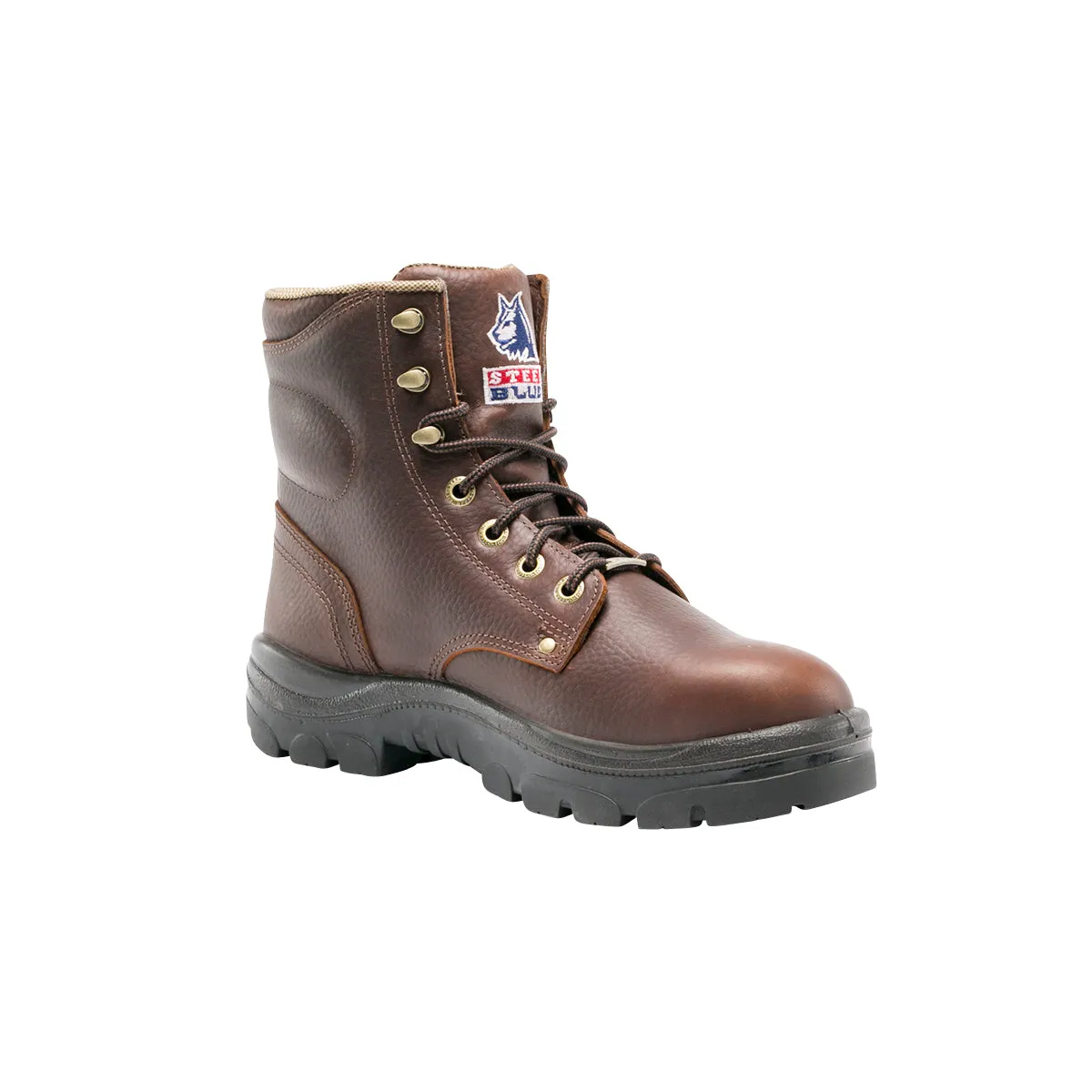 'Steel Blue' Men's 6" Argyle EH Steel Toe - Brown / Oak