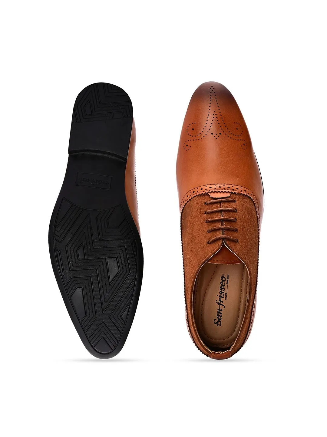 Stocks Brown Formal Oxford Shoes