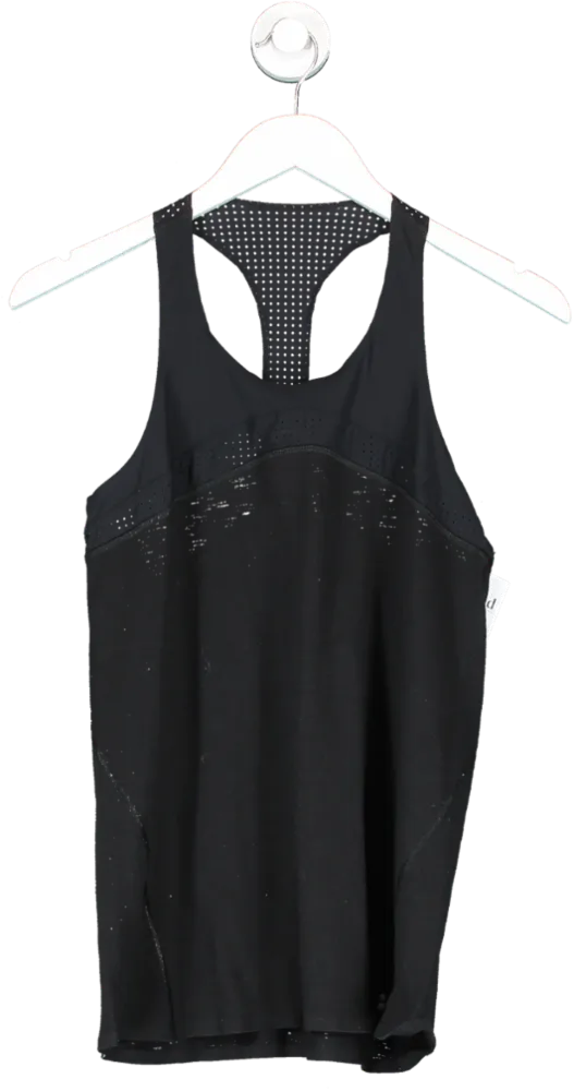 Sweaty Betty Black Lightweight Racer Back Vest Top UK XS