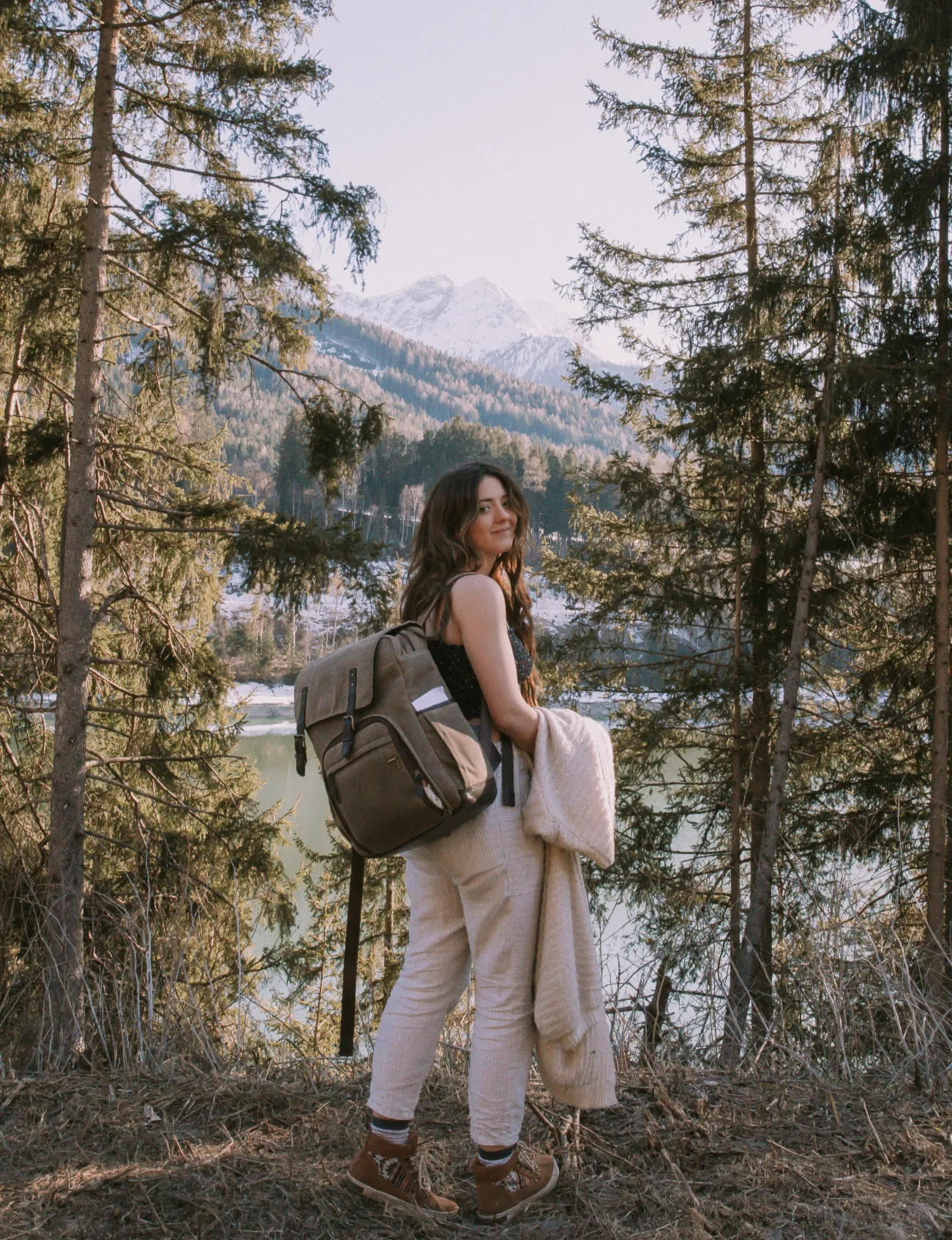 Tan Suede Camping Boot