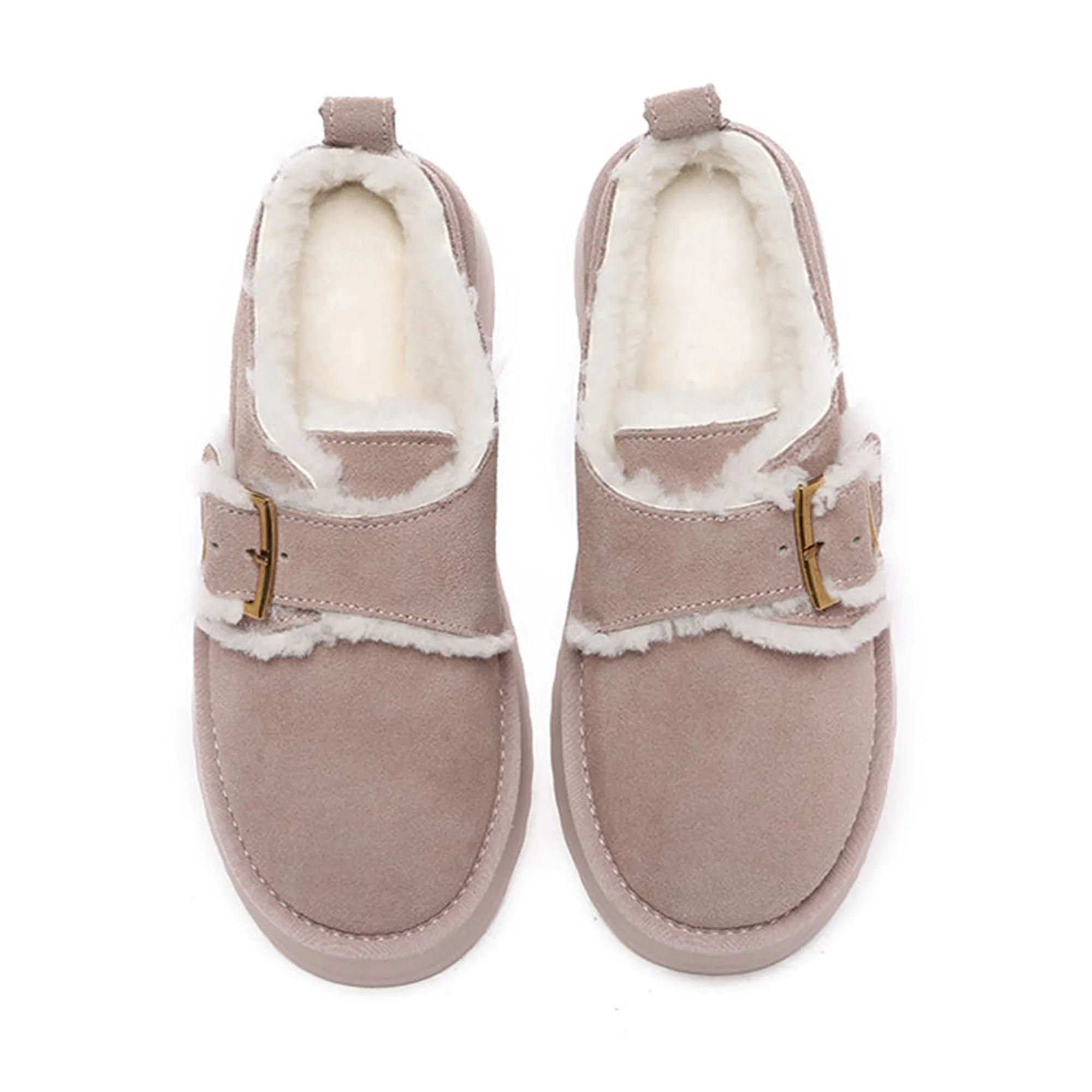 Tass Buckle UGG Platform Slippers