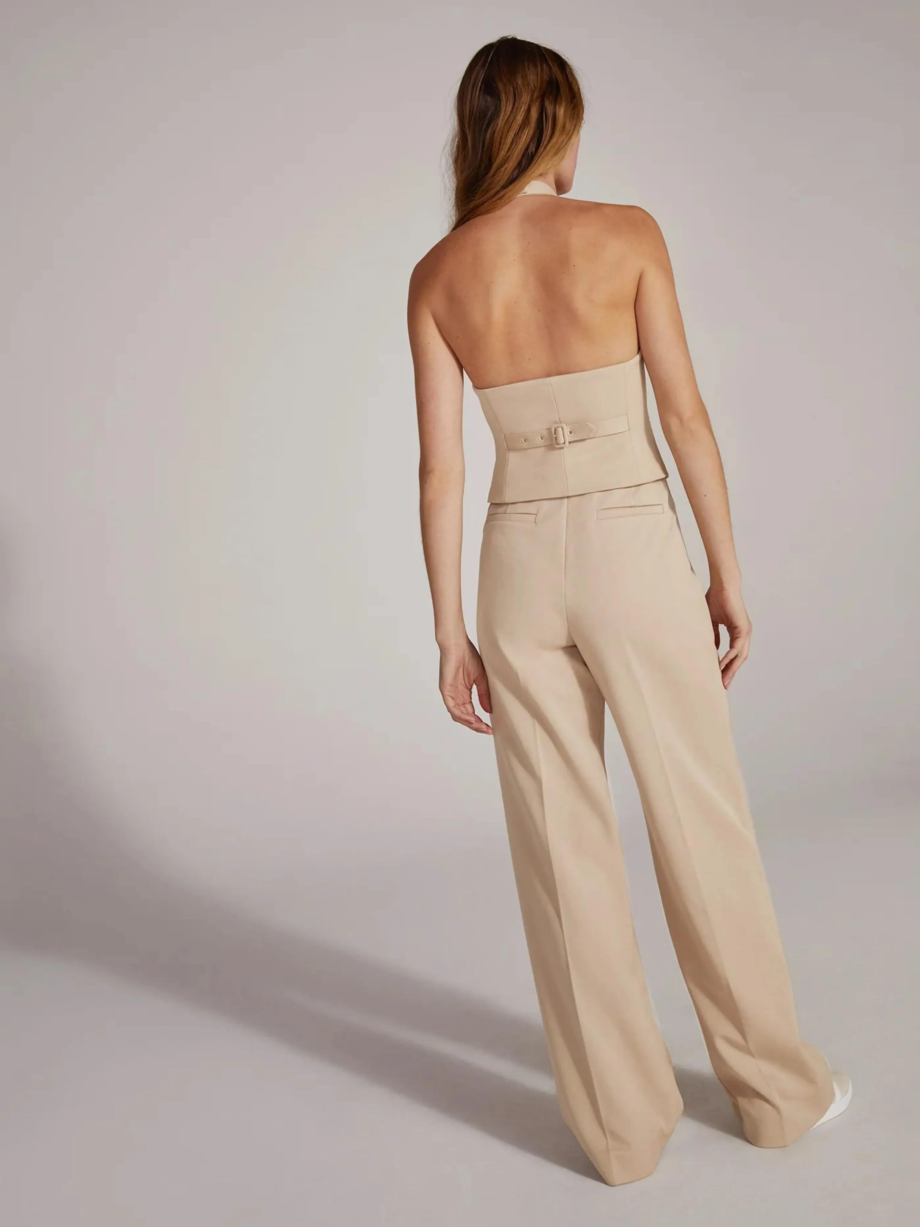 Elegant Beige Favorite Halter Vest - Perfect for Any Occasion