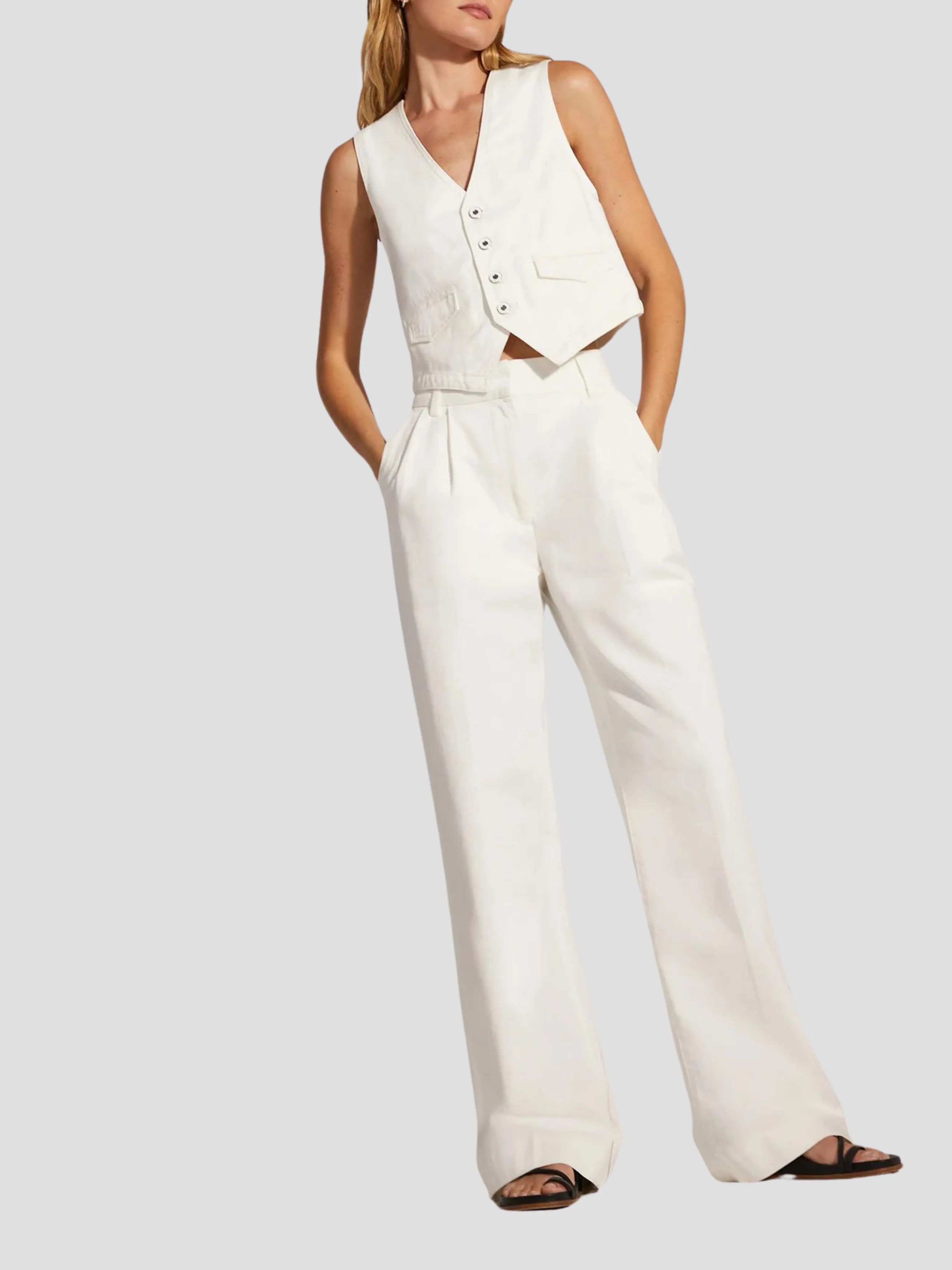 The Favorite Pant in White