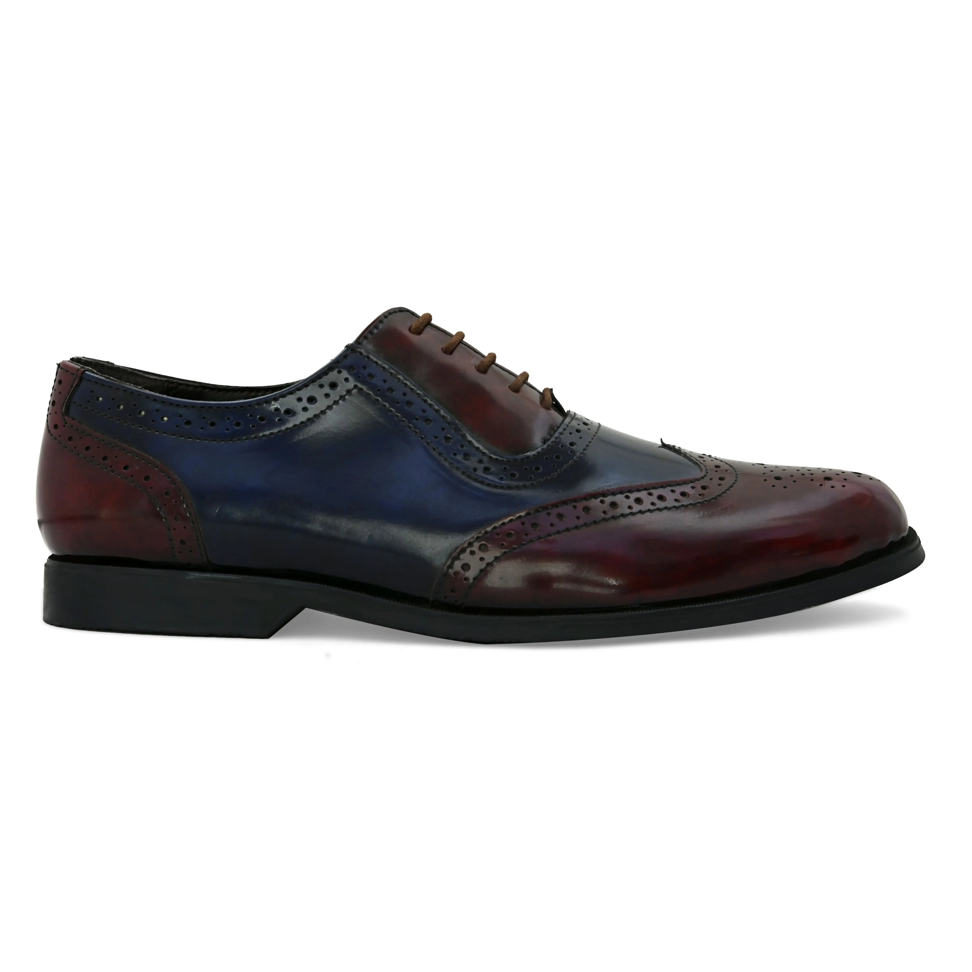 Thrust Cherry Brogue Shoes