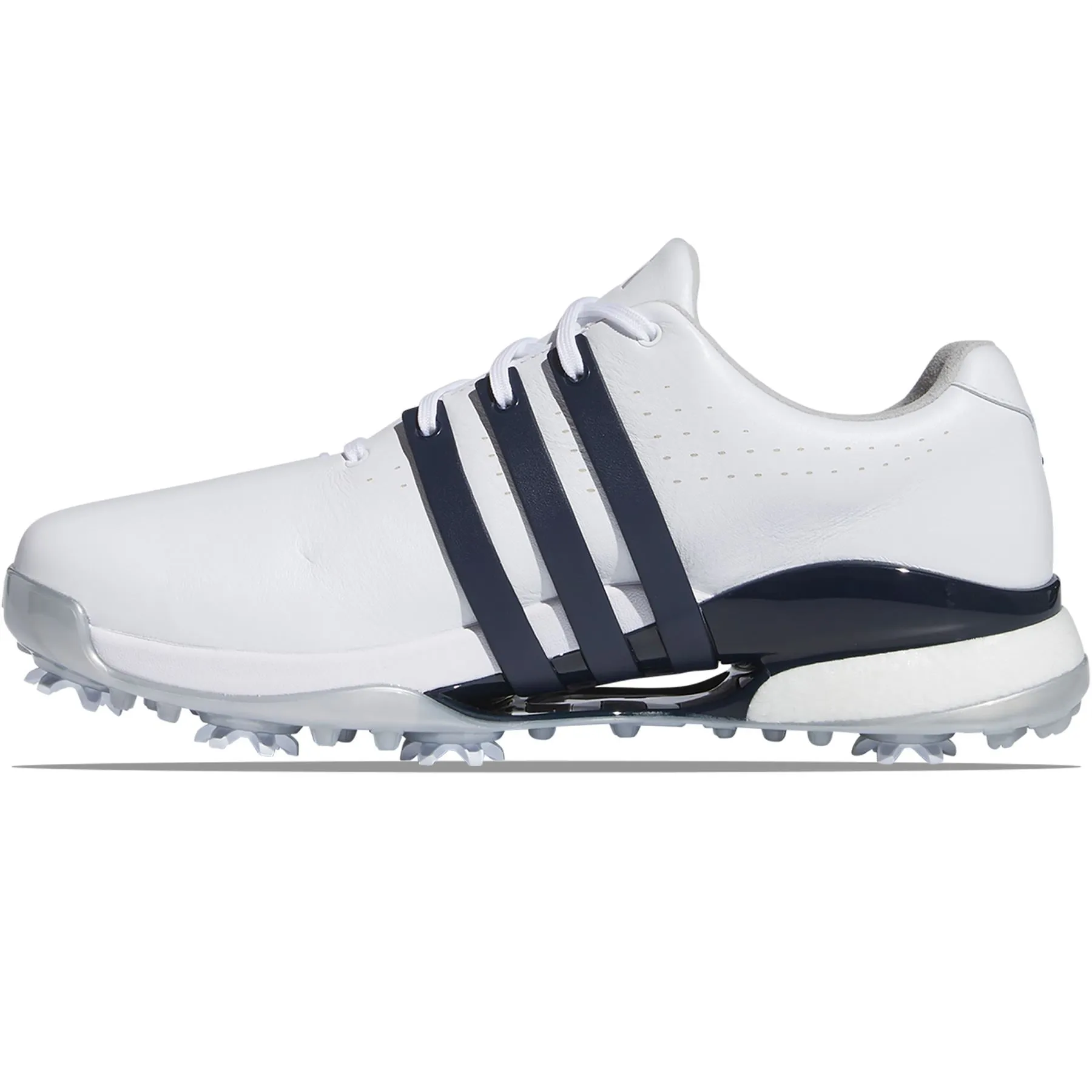 Tour360 24 Leather Golf Shoes White/Navy - SS24