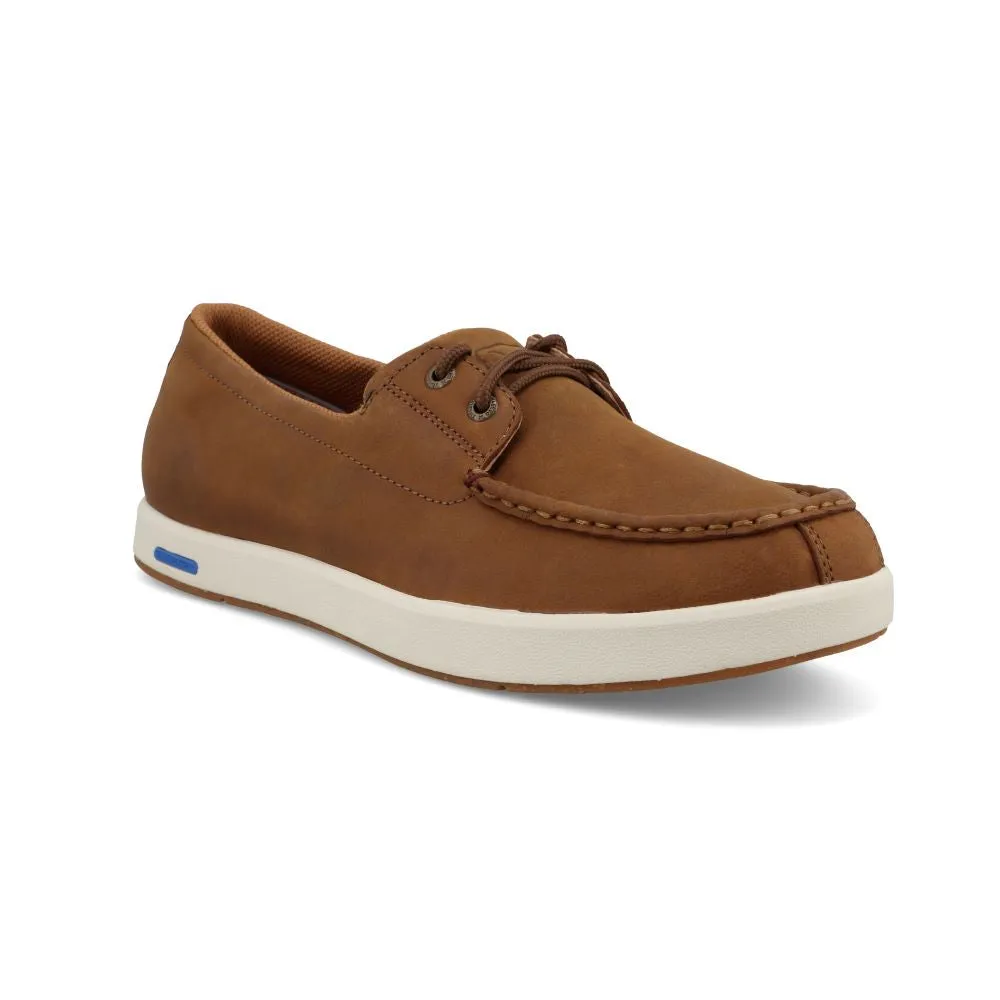 'Twisted X' Men's Ultralite X Boat Shoe - Lion Tan