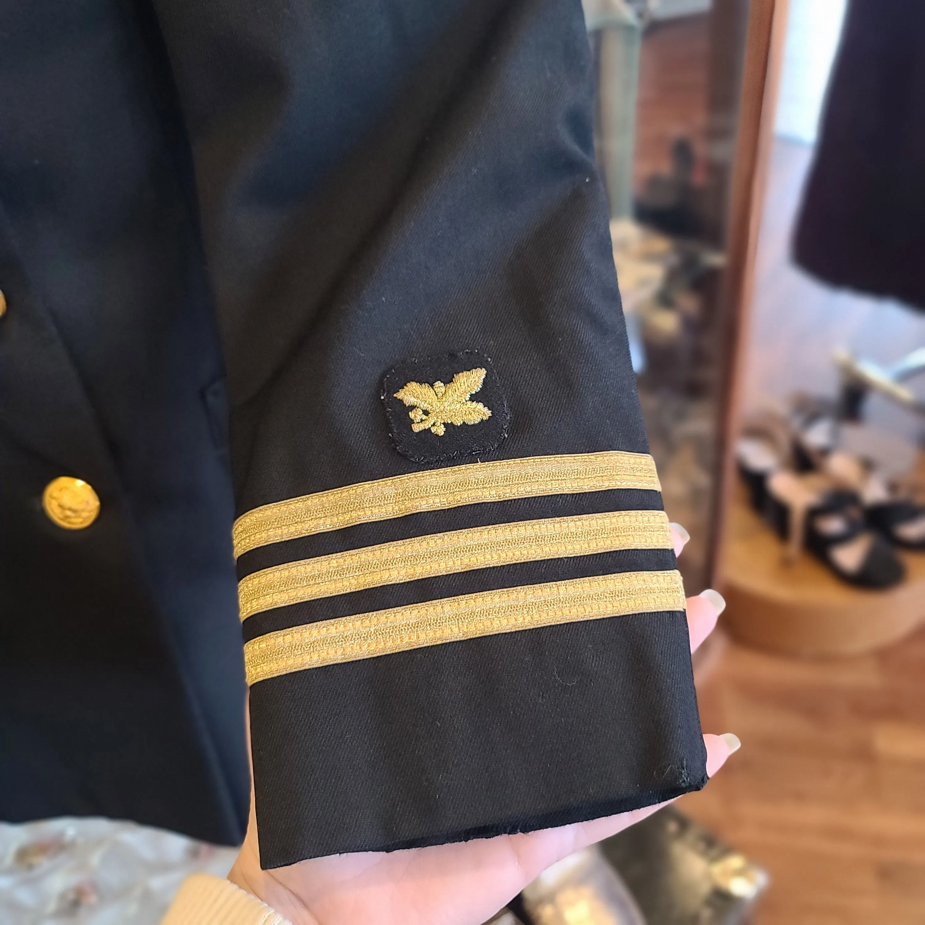 US NAVY UNIFORM SHOP Black/Gold Dress Suit