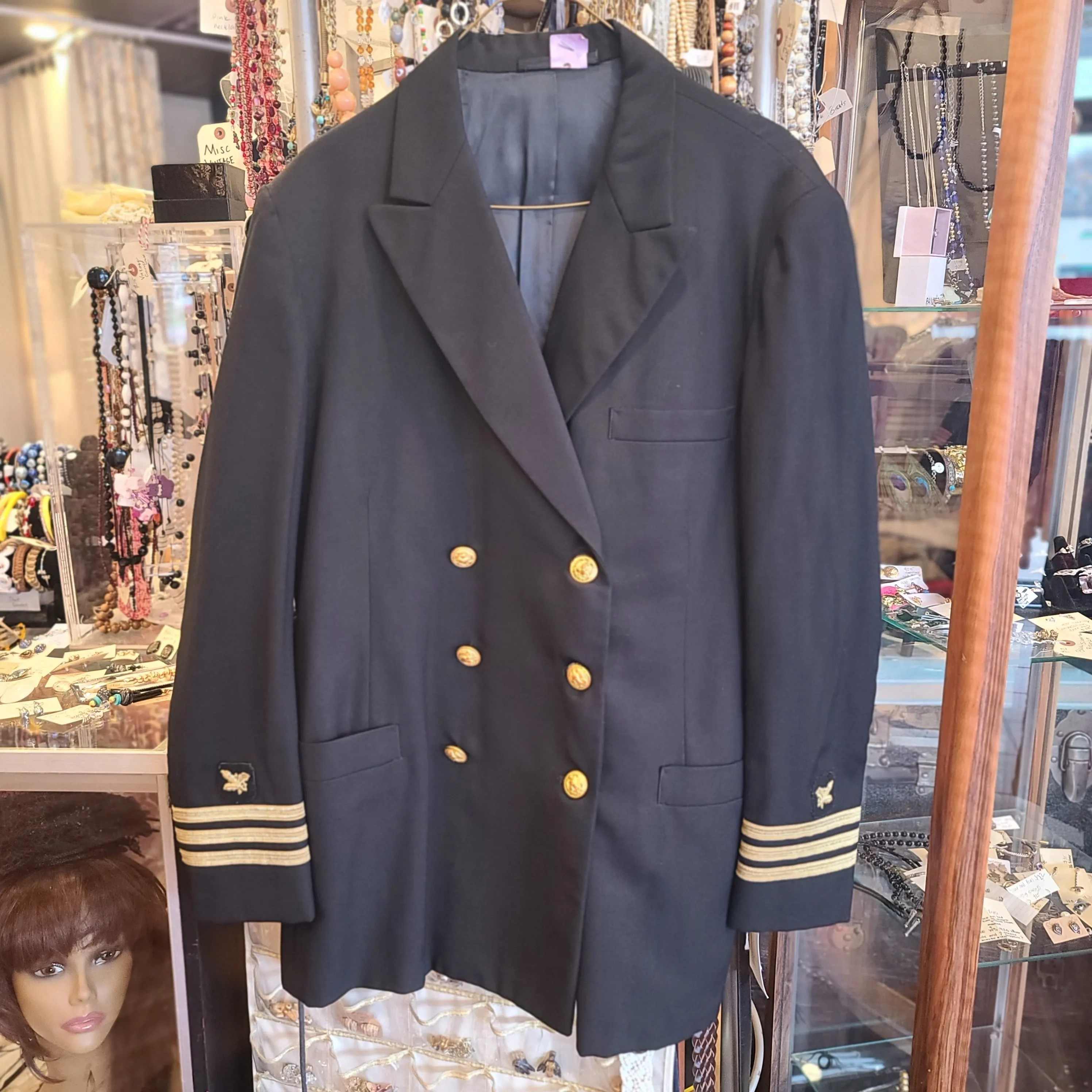 US NAVY UNIFORM SHOP Black/Gold Dress Suit