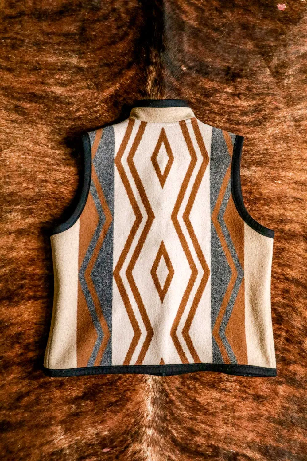 Vintage Reversible Southwest Wool Vest