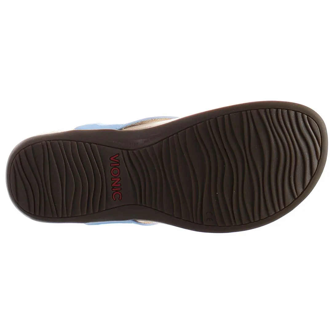 Vionic Bella Blue Womens Flip-Flops