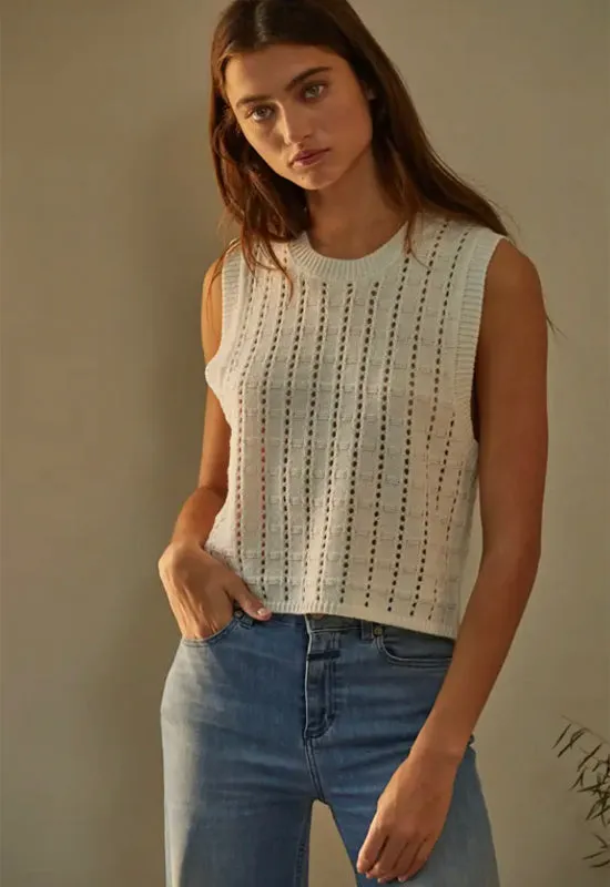 Willa Vest Top - Ivory