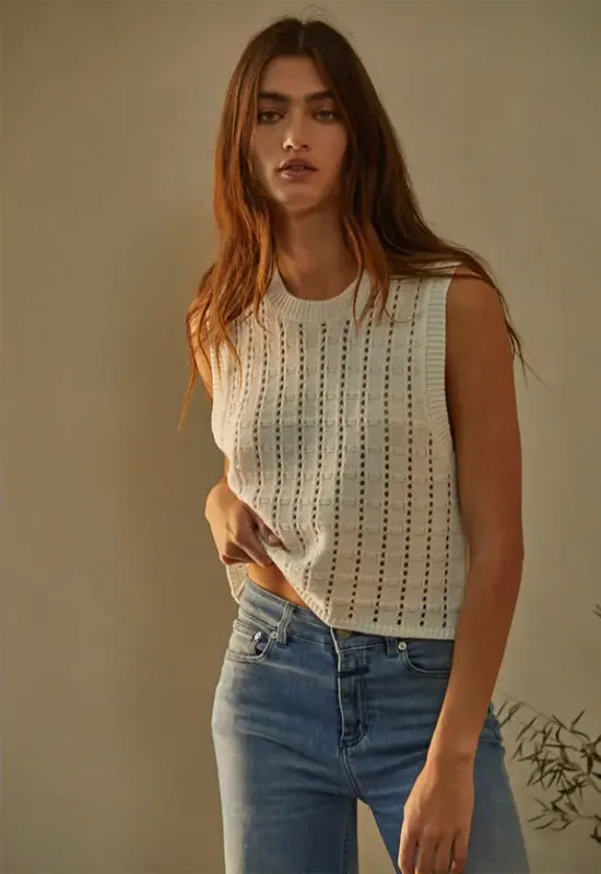 Willa Vest Top - Ivory