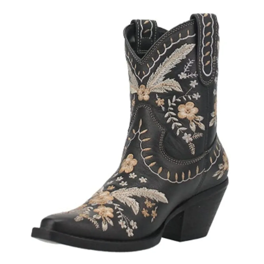 Women Western Boots Cowgirl  Mid-calf Boots Fashion Sewing Women Shoes Boots