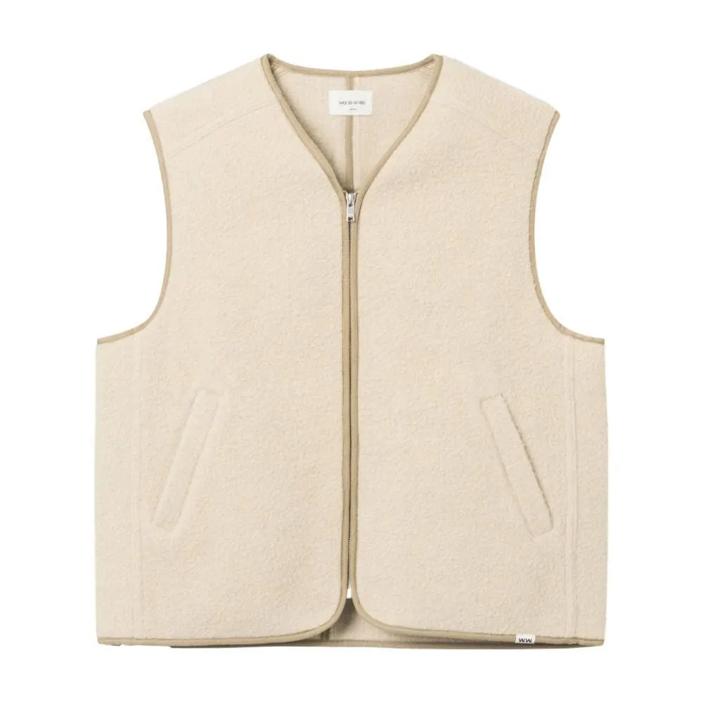 WOOD WOOD VICTOR VEST-CREAM